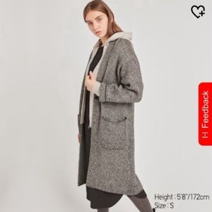 Uniqlo Women Tweed Knitted Coat